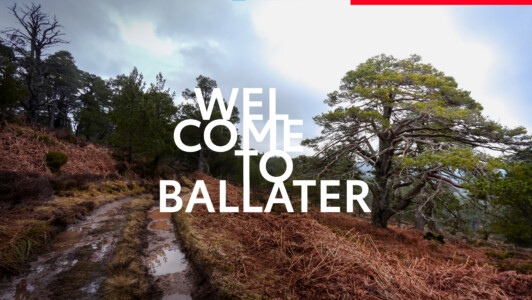 photo d'une route de Ballater pour la présentation Powerpoint de Toyota